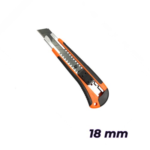 SOLID Nóż plastikowy z prowadnicą 18mm BLISTER