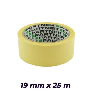 SOLID Taśma malarska 19mmx25m papierowa żółta