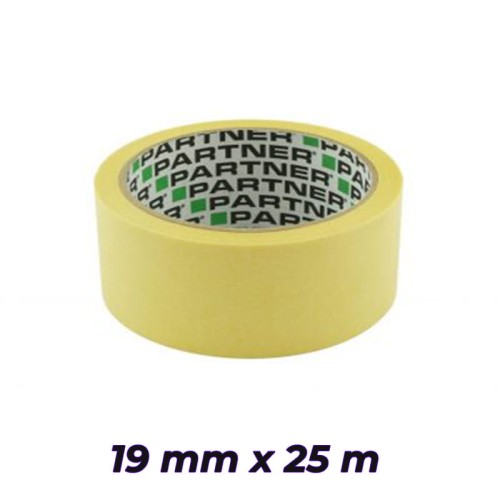 SOLID Taśma malarska 19mmx25m papierowa żółta