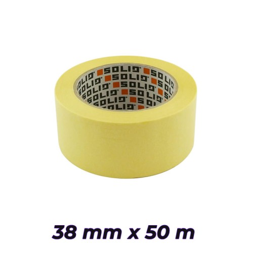 SOLID Taśma malarska 38mm x 50m żółta