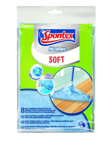 Spontex Ścierka do podłogi Microfibre Soft MIX