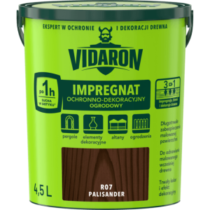 VIDARON Impregnat ochronno-dekoracyjny ogrodowy R07 palisander 4,5L