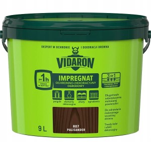 VIDARON Impregnat ochronno-dekoracyjny ogrodowy R07 Palisander 9L