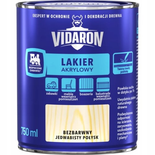 VIDARON LAKIER AKRYLOWY BEZBARWNY 0,75 L