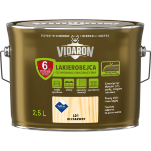 VIDARON LAKIEROBEJCA DO DREWNA L01 BEZBARWNA 2,5L