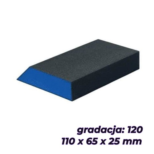 BLUE DOLPHIN KOSTKA ŚCIERNA TRAPEZOWA 110x65x25MM GR 120
