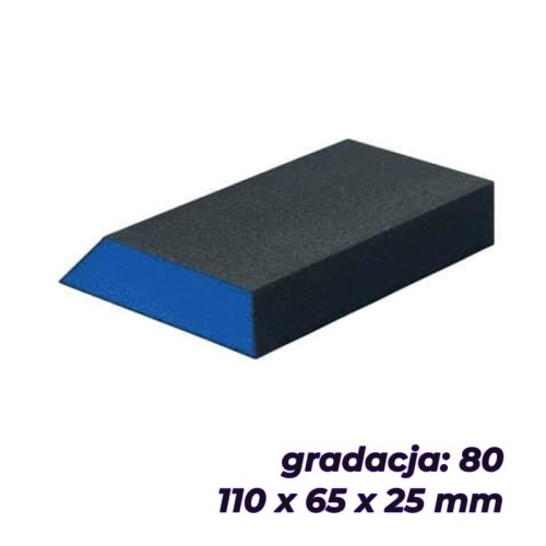 BLUE DOLPHIN KOSTKA ŚCIERNA TRAPEZOWA 110x65x25MM GR 80