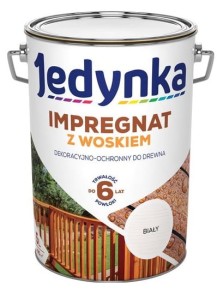 Jedynka Impregnat do Drewna z Woskiem Biały 5L