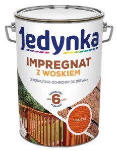 Jedynka Impregnat do Drewna z Woskiem Mahoń 5L