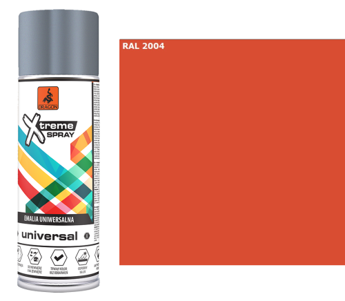 DRAGON Emalia uniwersalna w aerozolu 400ml pomarańczowy RAL 2004
