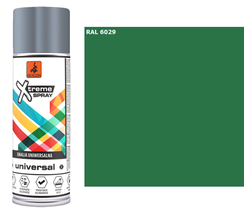 DRAGON Emalia uniwersalna w aerozolu 400ml zielony miętowy RAL 6029