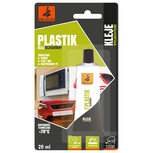 DRAGON KLEJ DO PLASTIKU 20ML BLISTER