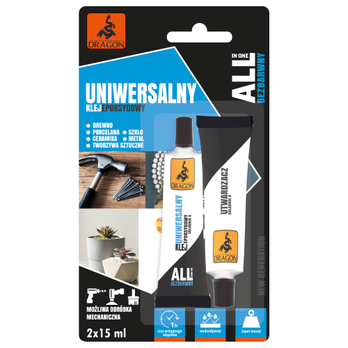 DRAGON KLEJ UNIWERSALNY EPOKSYDOWY 2X15ML BLISTER