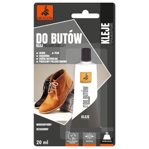 DRAGON KLEJ DO BUTÓW POLIURETANOWY 20ML BLISTER