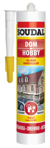 SOUDAL Silikon uniwersalny 280ml bezbarwny