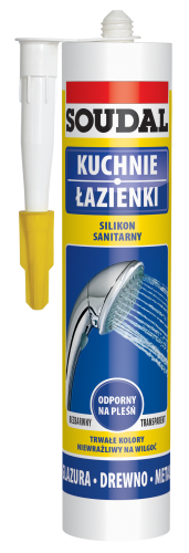 SOUDAL Silikon sanitarny 280ml biały