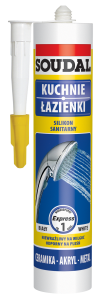SOUDAL Silikon sanitarny EXPRESS 280ml biały