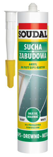 SOUDAL Akryl do płyt G-K 280ml biały