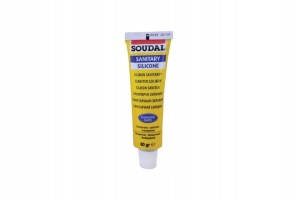 SOUDAL Silikon sanitarny 60g biały 