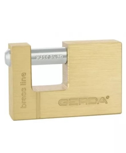 GERDA Kłódka trzpieniowa BRASS LINE T90 mosiężna