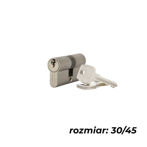 GERDA Wkładka WKE1 30/45 nikiel satyna BLISTER