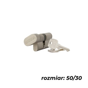 GERDA Wkładka z gałką WKE1 50G/30 nikiel satyna BLISTER
