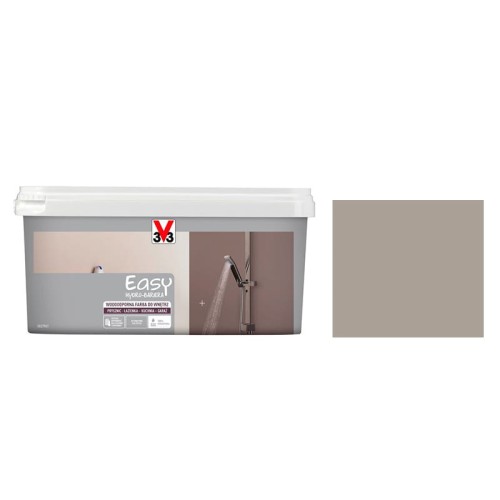 V33 Easy Hydro-Bariera Wodoodporna Farba Do Wnętrz Szary Taupe 2L