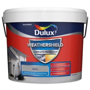 DULUX Farba elewacyjna WEATHERSHIELD COMPLETE szary 10L  