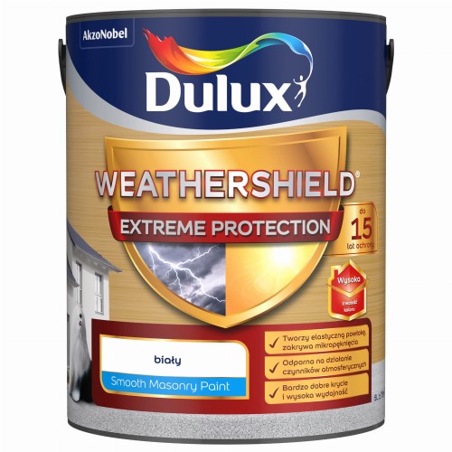 DULUX Farba elewacyjna WEATHERSHIELD EXTREME biały 5L