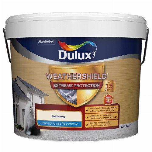 DULUX Farba elewacyjna WEATHERSHIELD EXTREME beżowy 10L
