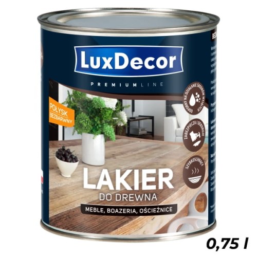 LUXDECOR Lakier do drewna połysk 0,75L