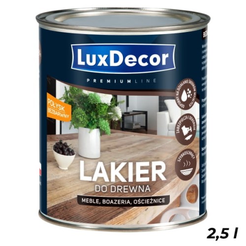 LUXDECOR Lakier do drewna połysk 2,5L