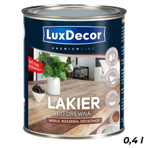 LUXDECOR Lakier do drewna satyna 0,4L