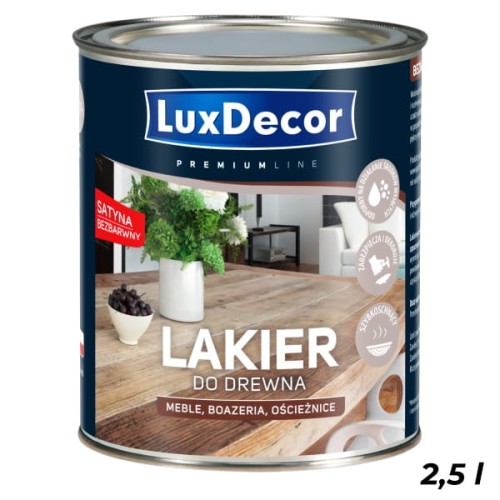 LUXDECOR Lakier do drewna satyna 2,5L