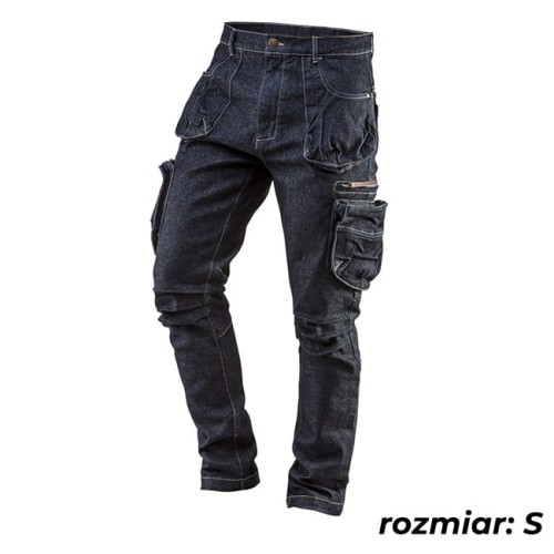 Spodnie robocze 5-kiszeniowe DENIM, rozmiar S