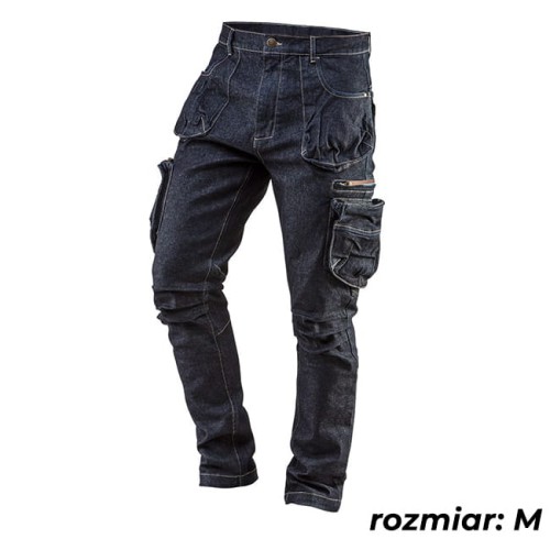 Spodnie robocze 5-kiszeniowe DENIM, rozmiar M