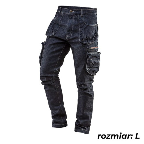 Spodnie robocze 5-kiszeniowe DENIM, rozmiar L