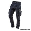 Spodnie robocze 5-kiszeniowe DENIM, rozmiar XL