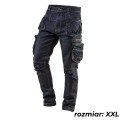 Spodnie robocze 5-kiszeniowe DENIM, rozmiar XXL