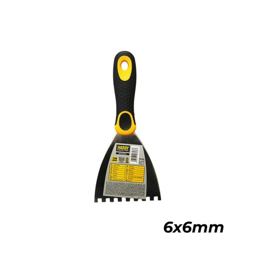 HARDY Szpachla zębata 2K 6x6mm