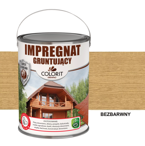 COLORIT Impregnat Gruntujący BEZBARWNY 4,5L