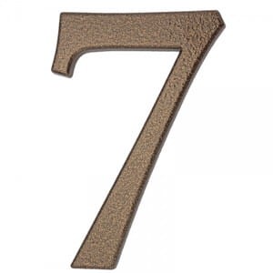 GERDA Cyfra 7 aluminiowa 10 cm na kołki
