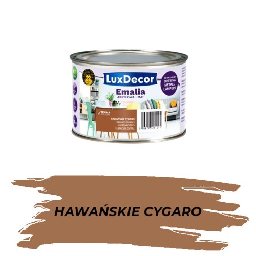 LUXDECOR Emalia akrylowa hawańskie cygaro 0,4L MAT