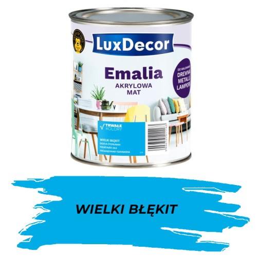 LUXDECOR Emalia akrylowa wielki błękit 0,75L MAT