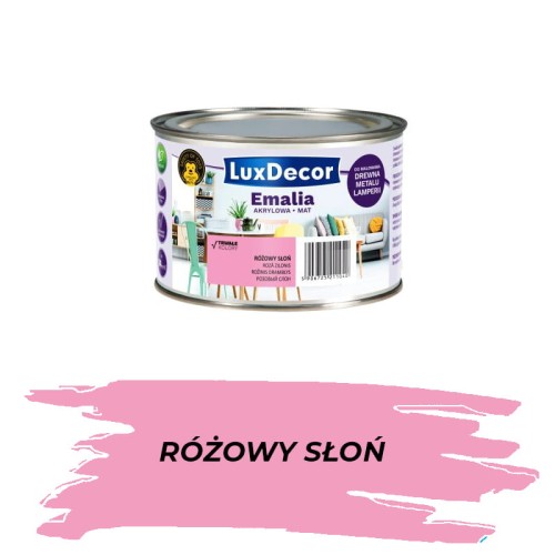 LUXDECOR Emalia akrylowa różowy słoń 0,4L MAT