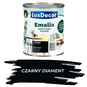 LUXDECOR Emalia akrylowa czarny diament 0,75L POŁYSK