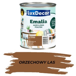 LUXDECOR Emalia akrylowa orzechowy las 0,75L POŁYSK
