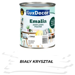 LUXDECOR Emalia akrylowa biały kryształ 0,75L POŁYSK
