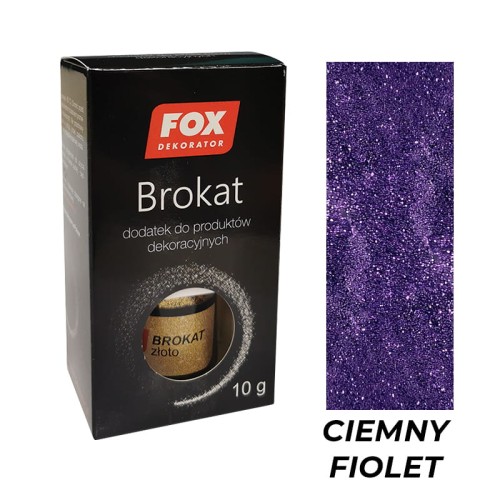 FOX DEKORATOR Brokat do lakieru 10G CIEMNY FIOLET