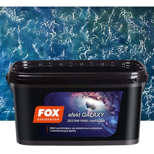 FOX DEKORATOR Farba dekoracyjna EFEKT GALAXY BLUE zestaw 5m2